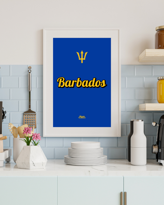 Barbados Word Art Poster Print