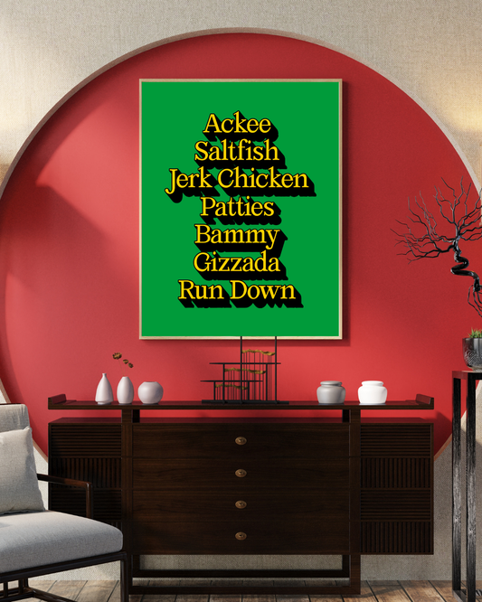 Foods of Jamaica Poster Print