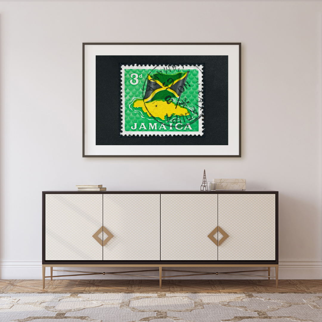 Jamaican Postage Stamp Poster Print
