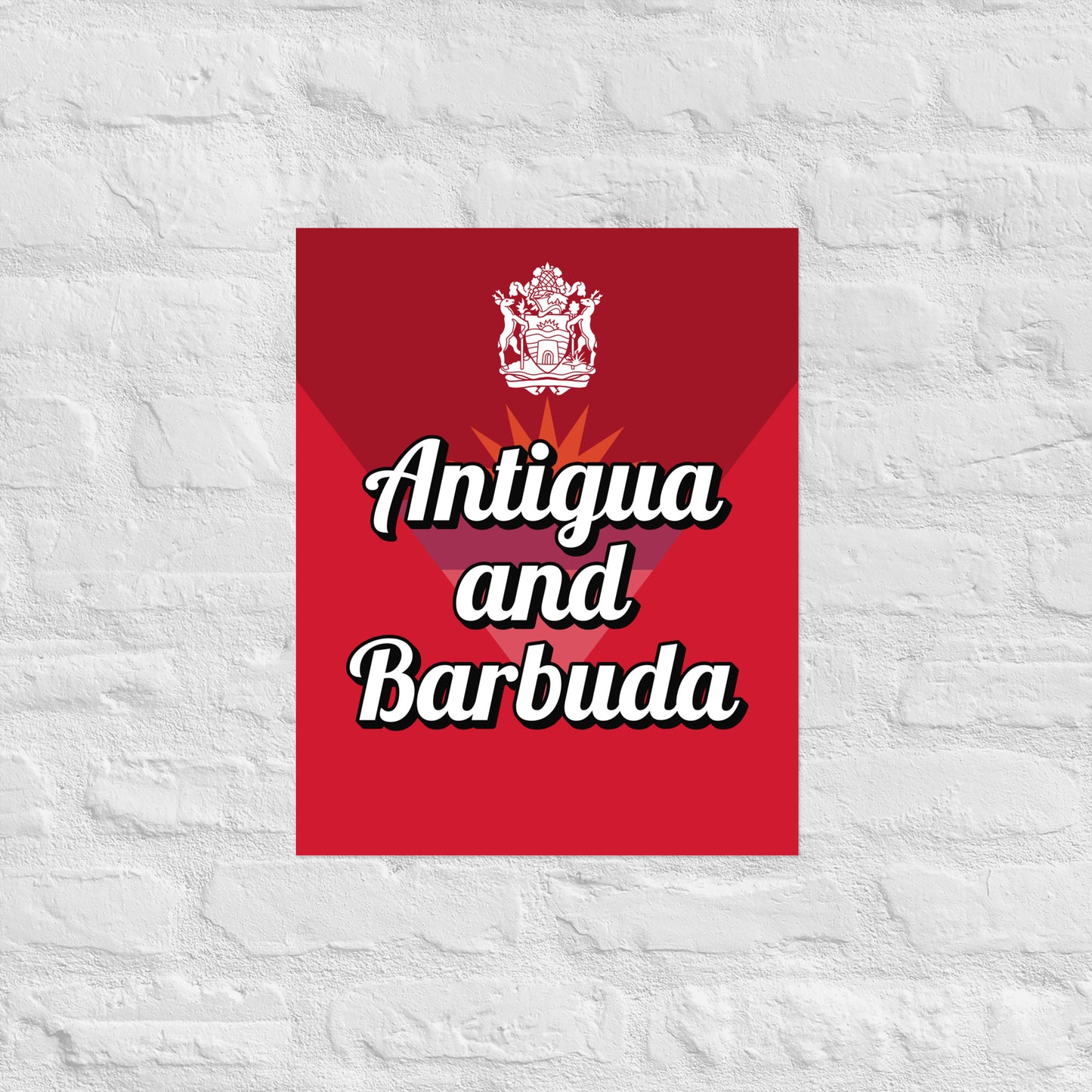 Antigua & Barbuda Wall Art Poster