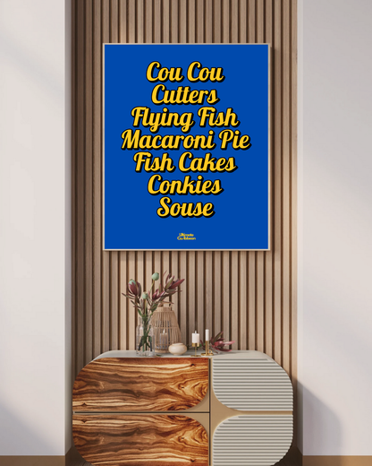 Foods of Barbados Poster Print