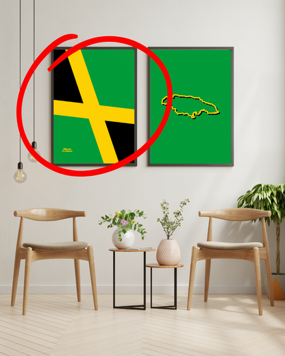 Jamaica Flag Poster Print