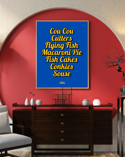 Foods of Barbados Poster Print