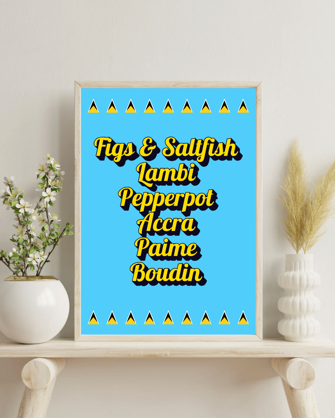 Foods of Saint Lucia Poster Print