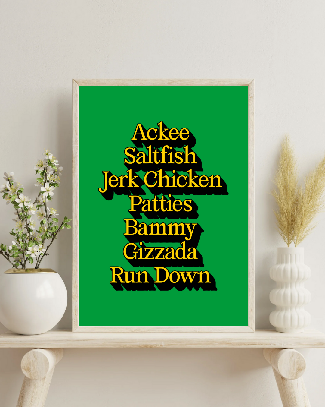 Foods of Jamaica Poster Print