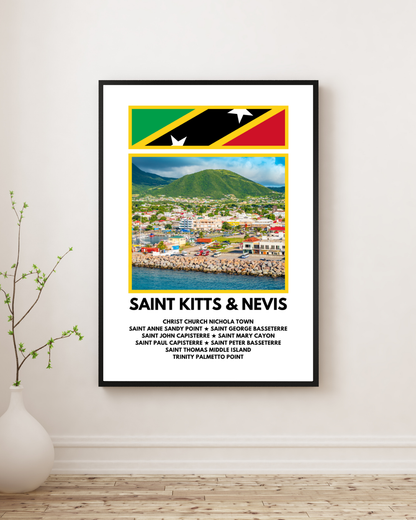 A window into Saint Kitts Poster Print