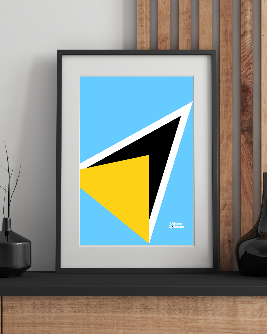 Saint Lucia Flag Poster Print