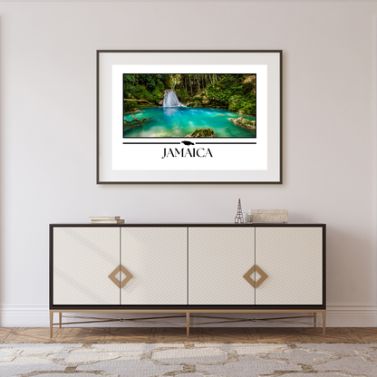 Blue Hole, Ocho Rios, Jamaica Poster Print