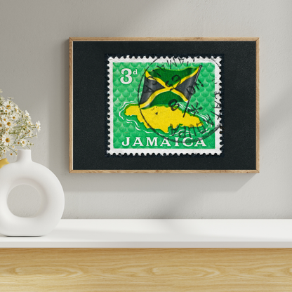 Jamaican Postage Stamp Poster Print