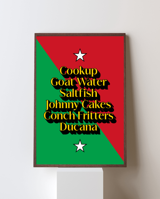 Foods of Saint Kitts and Nevis Poster Print