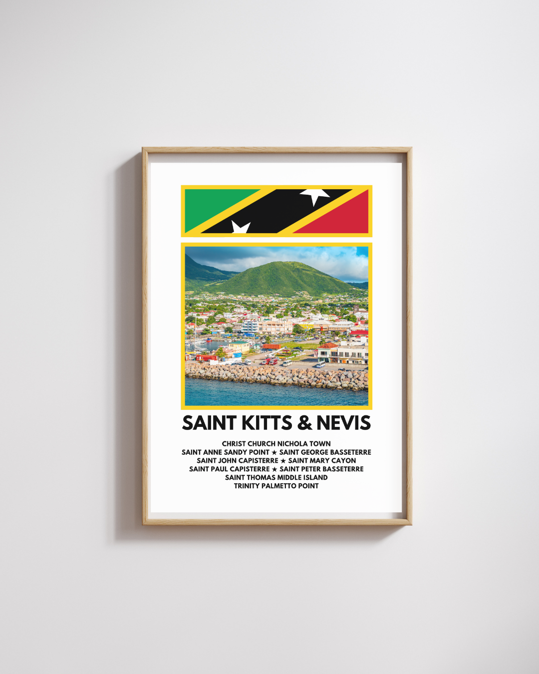 A window into Saint Kitts Poster Print