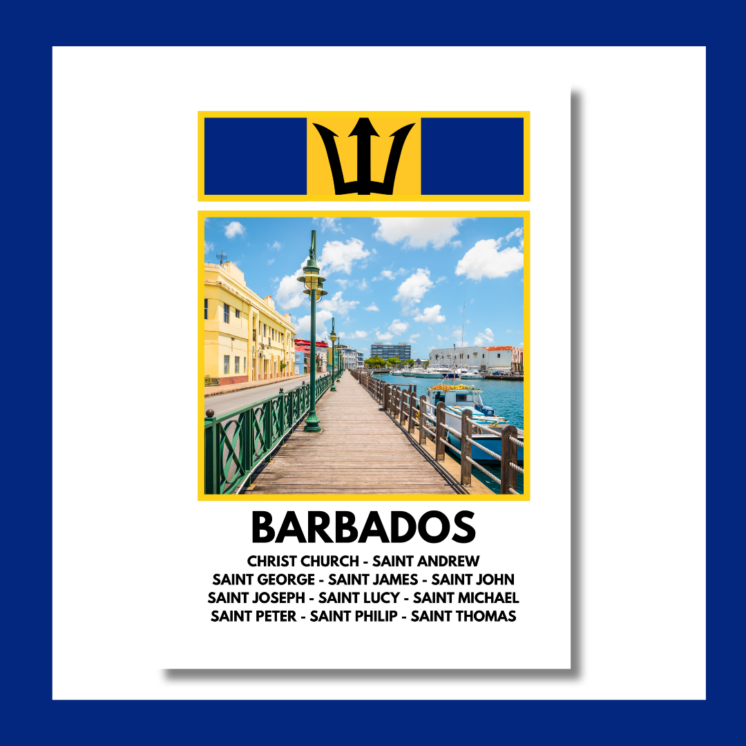 A Window into Barbados Print Poster