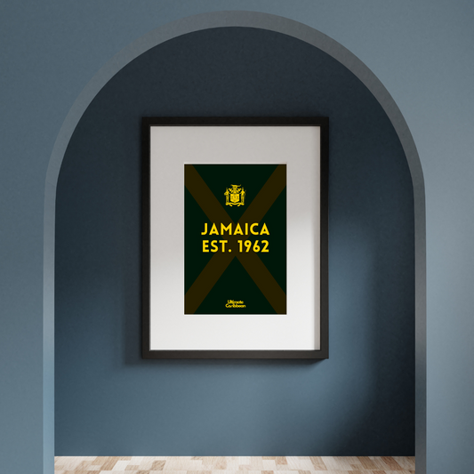 Jamaica Independence Poster in Black