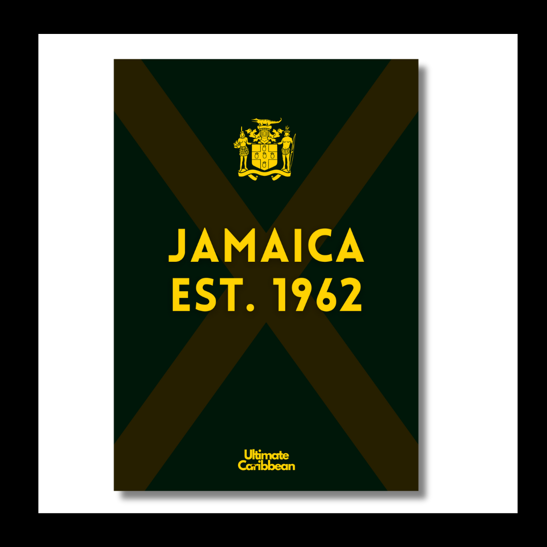 Jamaica Independence Poster in Black