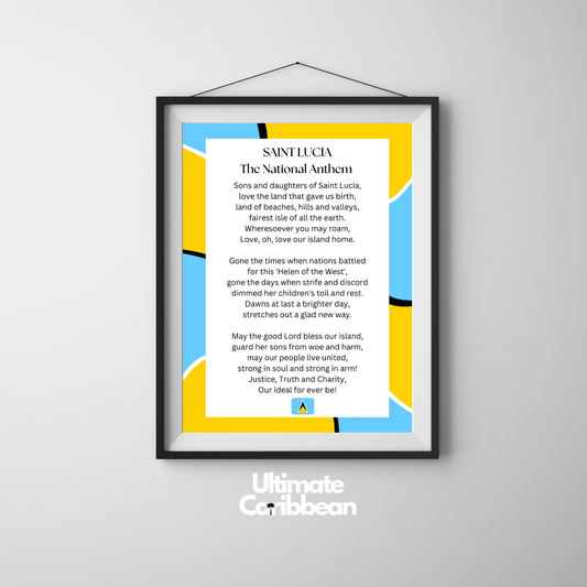 Saint Lucia National Anthem Poster