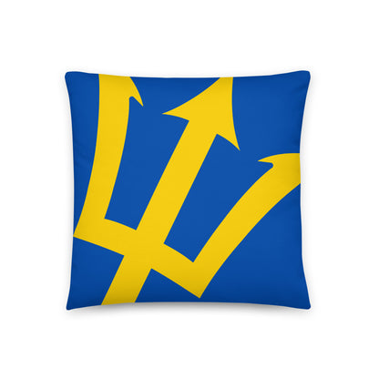 Barbados Yellow Trident Cushion