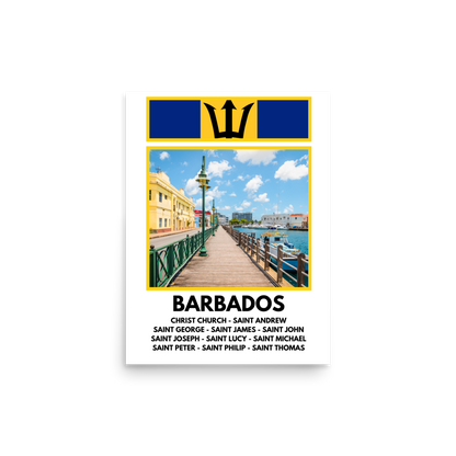 A Window into Barbados Print Poster