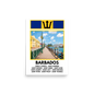 A Window into Barbados Print Poster