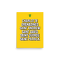 Saint Vincent and The Grenadines Parishes Poster in Bold Yellow