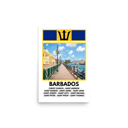 A Window into Barbados Print Poster