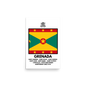 Grenada Flag and Parishes poster