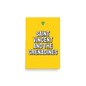 Saint Vincent and The Grenadines Bold Yellow Poster