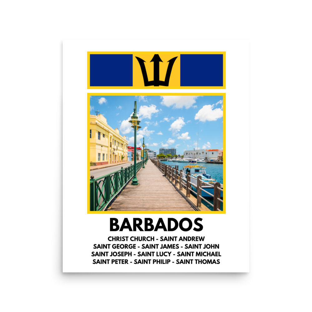 A Window into Barbados Print Poster