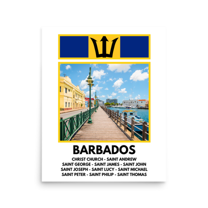 A Window into Barbados Print Poster