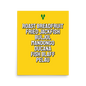 Foods of Saint Vincent Poster in Yellow