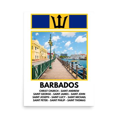 A Window into Barbados Print Poster