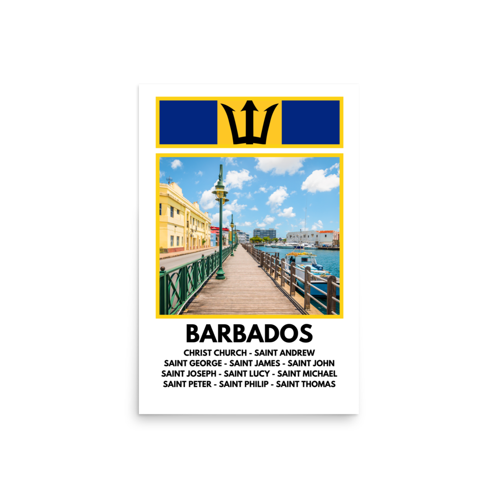 A Window into Barbados Print Poster