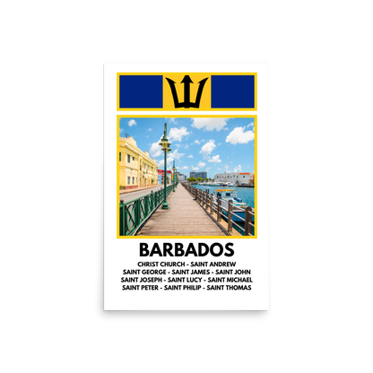 A Window into Barbados Print Poster