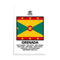 Grenada Flag and Parishes poster