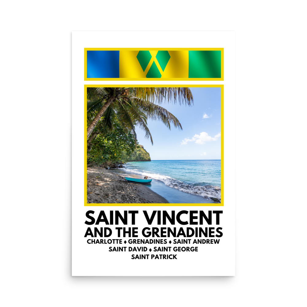 Saint Vincent and The Grenadines Window Poster