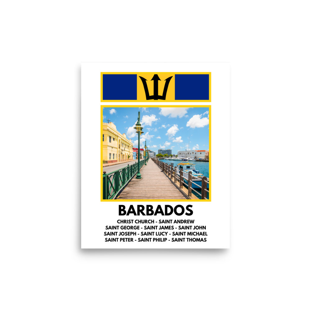 A Window into Barbados Print Poster