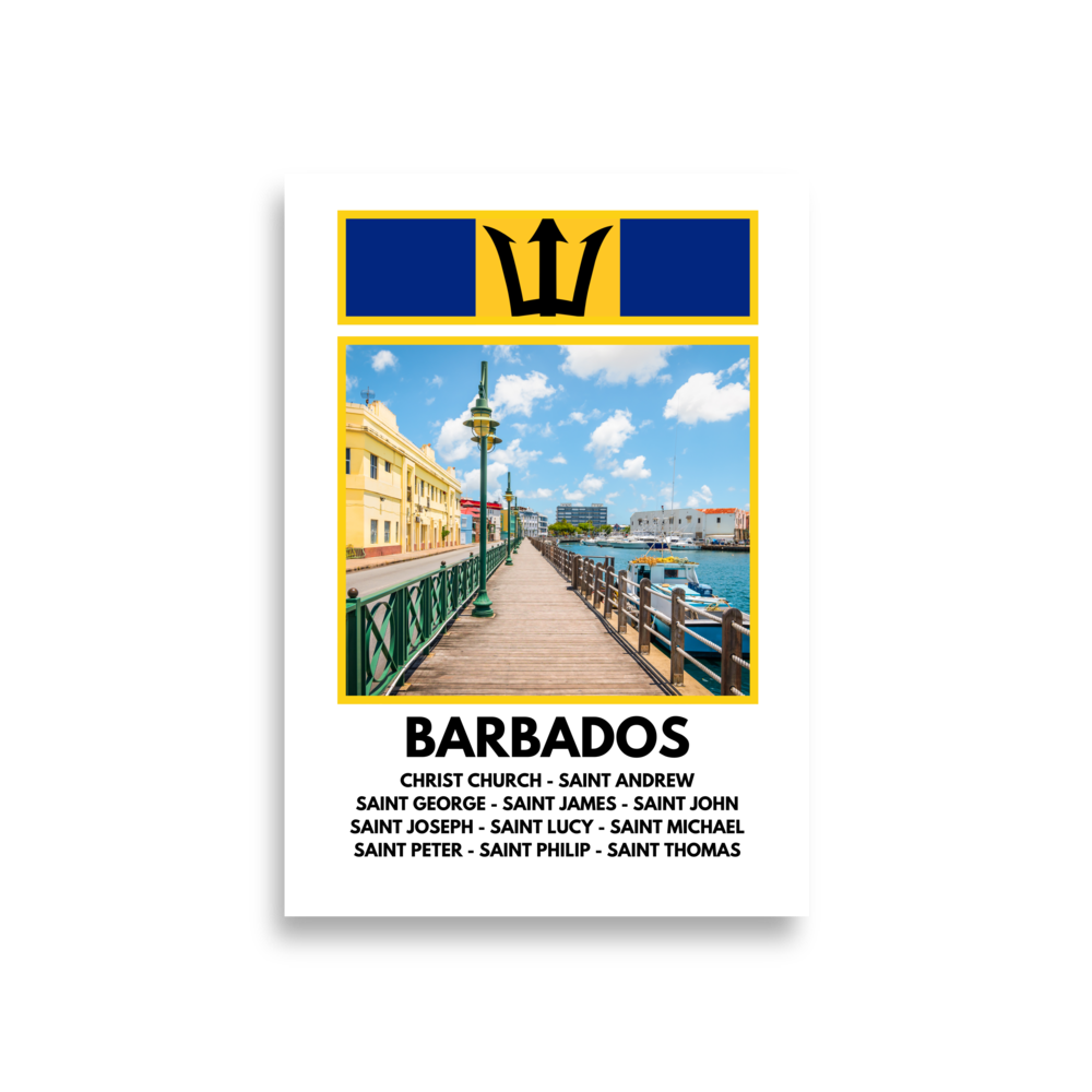 A Window into Barbados Print Poster