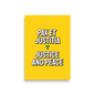 Saint Vincent and the Grenadines Justice and Peace Poster in Bold Yellow