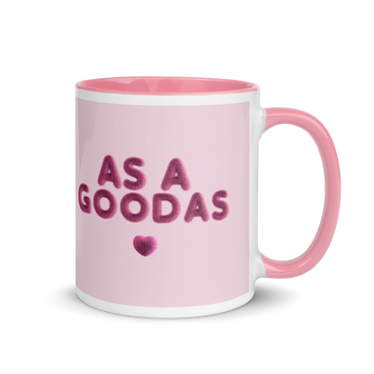 As a Goodas Pink & White Mug